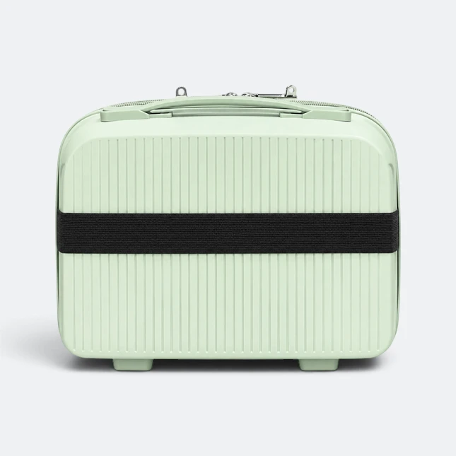 Gmg4257 stratos vanity case 14" green strap view, travel bag corporate gift malaysia with logo printing