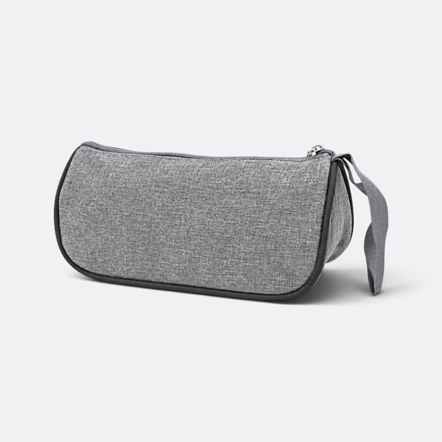 Gmg4264 compacta nylon multipurpose pouch grey view, toiletries bag corporate gift malaysia with logo printing