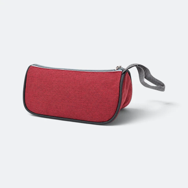 Gmg4264 compacta nylon multipurpose pouch maroon view, toiletries bag corporate gift malaysia with logo printing