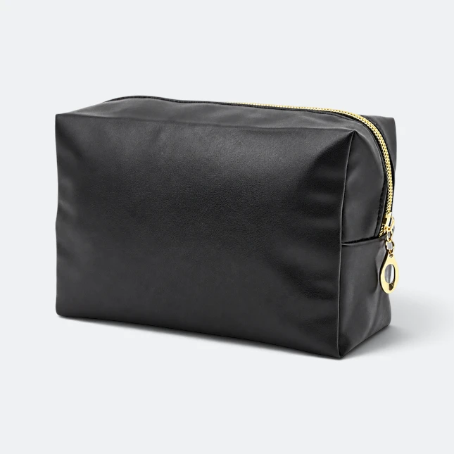 Gmg4266 vera pu leather multipurpose pouch black view, toiletries bag corporate gift malaysia with logo printing