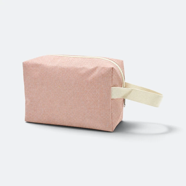 Gmg4270 nomad nylon multipurpose pouch with strap peach view, toiletries bag corporate gift malaysia with logo printing