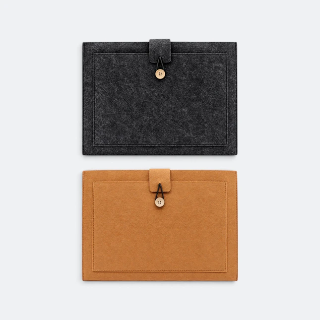 Gmg4272 feltro felt document sleeve with front pocket all colours view, document bag corporate gift malaysia with logo printing