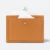 Gmg4272 feltro felt document sleeve with front pocket brown open view, document bag corporate gift malaysia with logo printing