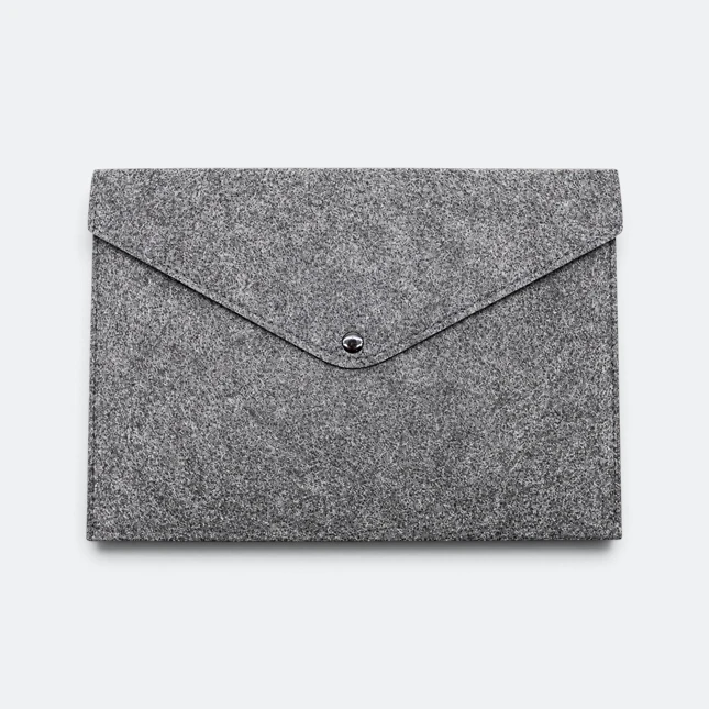 Gmg4276 envelo felt seminar folder light grey view, document bag corporate gift malaysia with logo printing