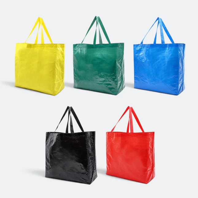 Gmg5112 glossa laminated pp shopping bag all colours view, non-woven bag corporate gift malaysia with logo printing