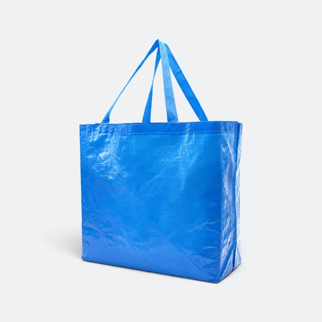 Gmg5112 glossa laminated pp shopping bag royal blue view, non-woven bag corporate gift malaysia with logo printing