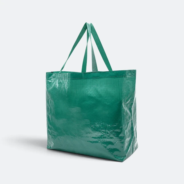 Gmg5112 glossa laminated pp shopping bag green view, non-woven bag corporate gift malaysia with logo printing