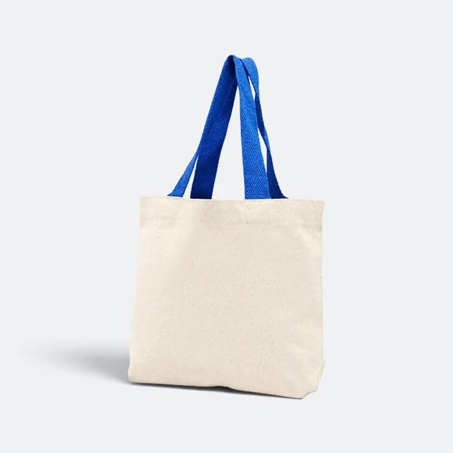 Gmg5119 cotto natural cotton tote bag 28cm royal blue view, canvas tote bag corporate gift malaysia with logo printing