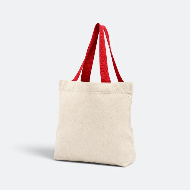 Gmg5119 cotto natural cotton tote bag 28cm red view, canvas tote bag corporate gift malaysia with logo printing