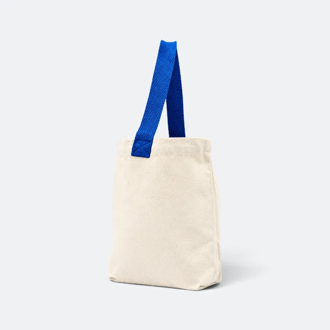 Gmg5120 cotto natural cotton tote bag 23cm royal blue view, canvas tote bag corporate gift malaysia with logo printing