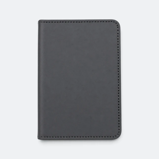 Gmg7705 passo pu leather passport cover black view, passport holder corporate gift malaysia with logo printing