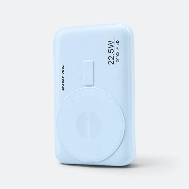 GMG8046 Pineng Magnetic Wireless Power Bank Sea Blue Gmg8046 pineng magnetic wireless power bank sea blue view, power bank corporate gift malaysia with logo printing
