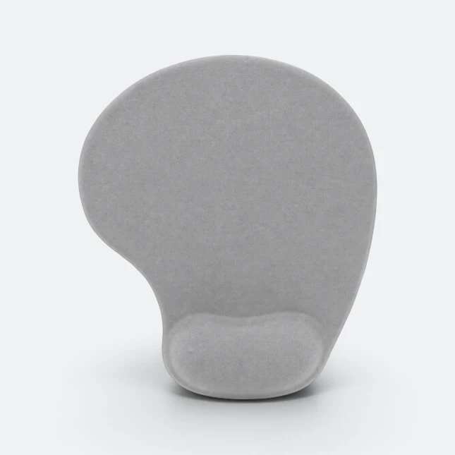 Gmg8051 resto wrist rest mouse pad grey view, mouse pad corporate gift malaysia with logo printing