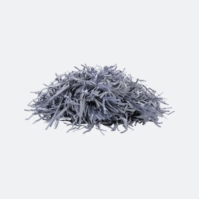 Gmg9119 coloured shredded paper filler grey view, gift box and hamper filler malaysia