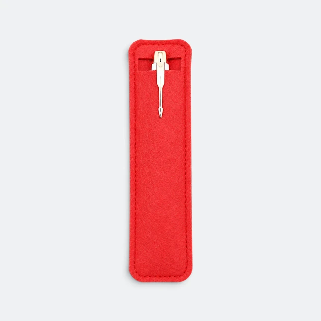 GMG9128 Felt Pen Sleeve Red With Pen Gmg9128 felt pen sleeve red with pen view, pen box corporate gift malaysia with logo printing