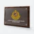 Gmg9300 walnut wooden plaque with acrylic plate with sample logo printing, corporate award plaque malaysia with custom logo printing