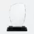 Gmg9306 crystal leaf plaque large size, corporate award plaque malaysia with custom logo printing