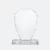 Gmg9309 crystal arch plaque medium size, corporate award plaque malaysia with custom logo printing