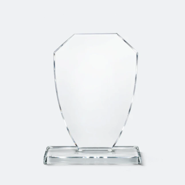 Gmg9309 crystal arch plaque medium size, corporate award plaque malaysia with custom logo printing