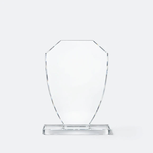 Gmg9309 crystal arch plaque small size, corporate award plaque malaysia with custom logo printing