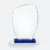 Gmg9311 crystal shield plaque with blue base large size, corporate award plaque malaysia with custom logo printing