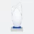 Gmg9314 crystal flame plaque with blue base plain, ready for custom logo engraving, corporate award plaque malaysia with custom logo printing