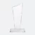 Gmg9315 slim curved crystal plaque plain, ready for custom logo engraving, corporate award plaque malaysia with custom logo printing