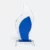 Gmg9321 crystal flame plaque with blue core plain, ready for custom logo engraving, corporate award plaque malaysia with custom logo printing