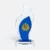 Gmg9321 crystal flame plaque with blue core with sample logo printing, corporate award plaque malaysia with custom logo printing