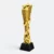 Gmg9327 star ribbon resin trophy plain, ready for custom logo engraving, corporate trophy malaysia with custom logo printing