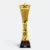 Gmg9327 star ribbon resin trophy with sample logo printing, corporate trophy malaysia with custom logo printing