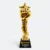 Gmg9330 star fist resin trophy with sample logo printing, corporate trophy malaysia with custom logo printing