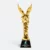 Gmg9331 winged star resin trophy with sample logo printing, corporate trophy malaysia with custom logo printing