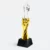 Gmg9334 twin star crystal trophy plain, ready for custom logo engraving, corporate trophy malaysia with custom logo printing