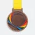 Gmg9345 rainbow swirl zinc alloy medal bronze, corporate medal malaysia with custom logo printing