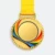 Gmg9345 rainbow swirl zinc alloy medal gold, corporate medal malaysia with custom logo printing