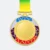 Gmg9346 mosaic rim metal medal gold, corporate medal malaysia with custom logo printing