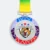 Gmg9346 mosaic rim metal medal with sample logo printing, corporate medal malaysia with custom logo printing