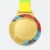 Gmg9347 wave rim metal medal gold, corporate medal malaysia with custom logo printing