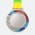 Gmg9347 wave rim metal medal silver, corporate medal malaysia with custom logo printing