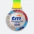 Gmg9347 wave rim metal medal with sample logo printing, corporate medal malaysia with custom logo printing