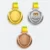 Gmg9349 fluted rim metal medal gold, silver and bronze, corporate medal malaysia with custom logo printing