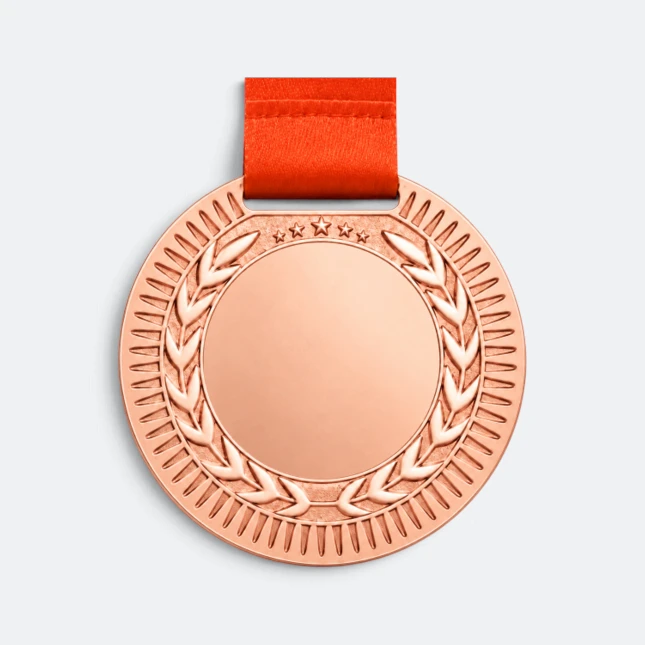 Gmg9350 classic rim metal medal bronze, corporate medal malaysia with custom logo printing