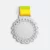 Gmg9352 scalloped edge metal medal silver, corporate medal malaysia with custom logo printing