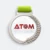 Gmg9355 laurel wreath glass aluminium medal with sample logo printing, corporate medal malaysia with custom logo printing