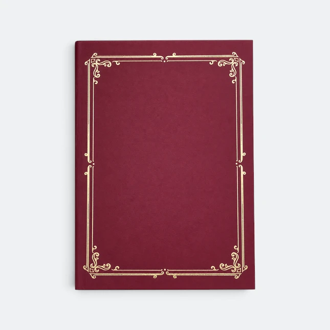 Gmg9411 honour certificate holder a4 maroon view, certificate frame corporate gift malaysia with logo printing