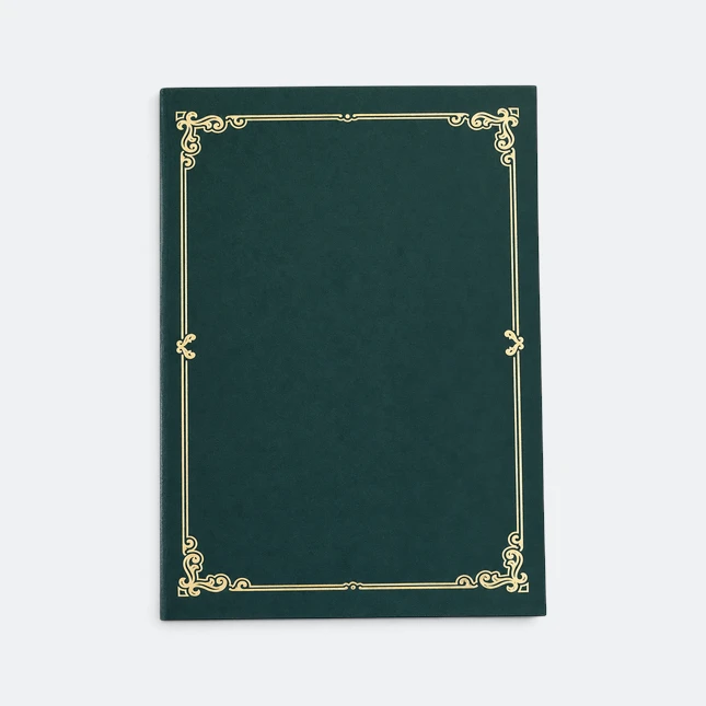 Gmg9413 honour certificate holder a4 green view, certificate frame corporate gift malaysia with logo printing