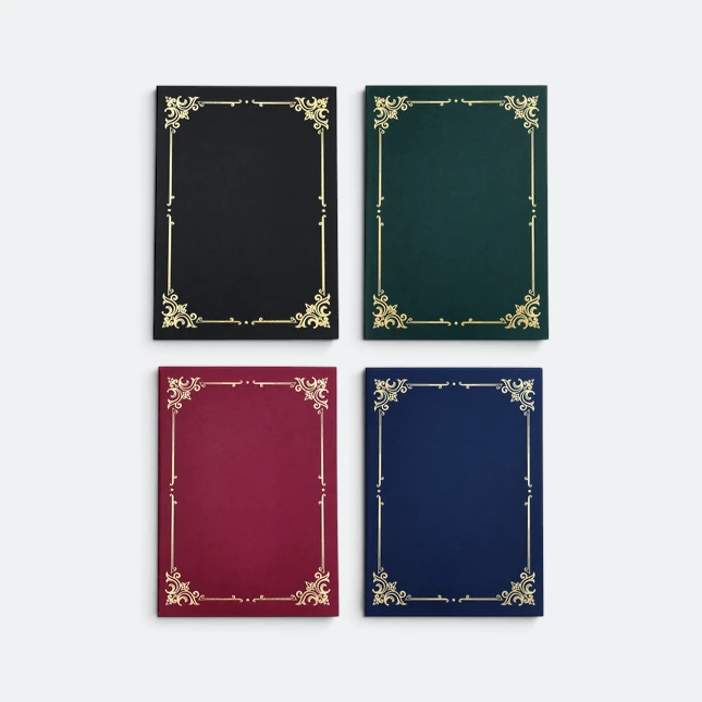 Gmg9414 honour certificate holder a4 all colours view, certificate frame corporate gift malaysia with logo printing