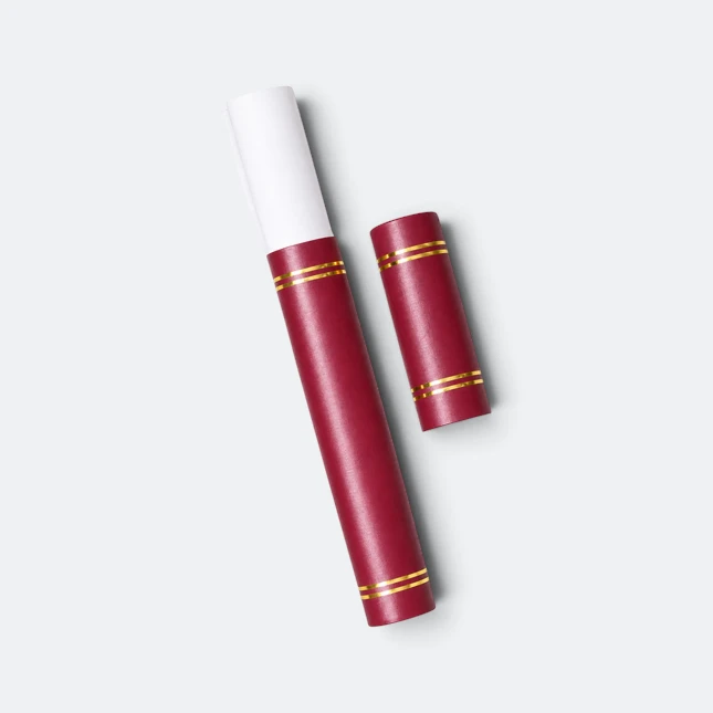 Gmg9417 scrolla certificate tube holder maroon open view, certificate frame corporate gift malaysia with logo printing